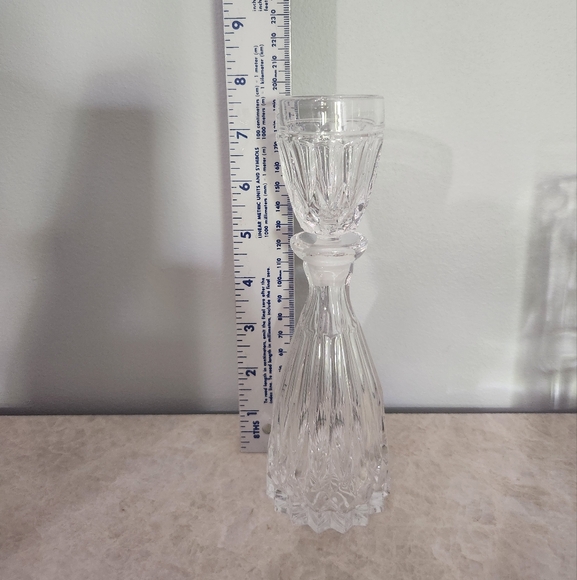 Vintage 1930s Bohemian Mouthwash Crystal Decanter with Shotglass Stopper - Picture 2 of 5